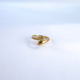 Vintage gouden ring slangvorm
