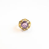 Vintage ring met kunziet in kroon