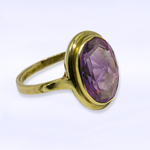 Vintage ring met amethist | 14 karaat goud