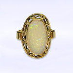 Vintage ring met opaal | 14 karaat goud