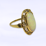 Vintage ring met opaal | 14 karaat goud