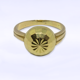 Vintage ring discobal - 9 karaat goud