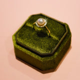 Vintage ring met parel | 14 karaat goud