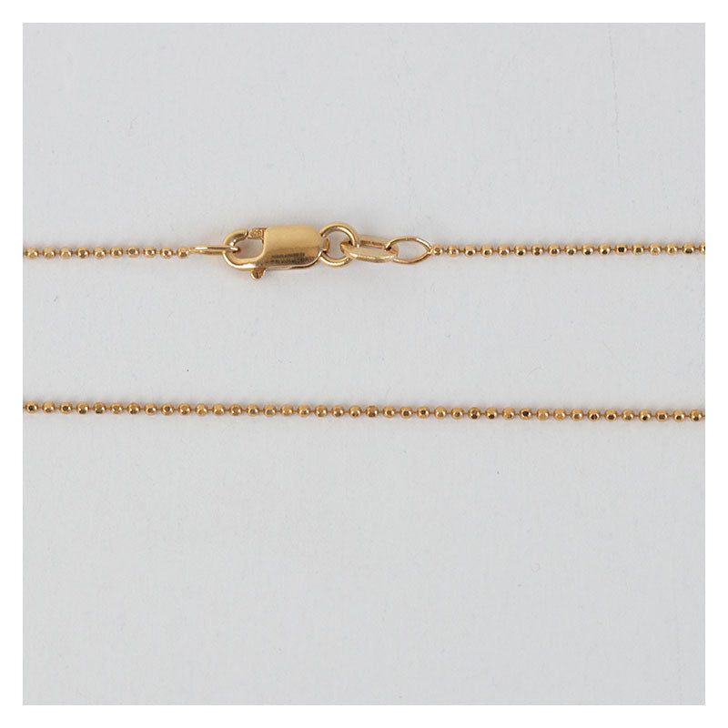 Vintage ketting met kleine bolletjes 42 cm