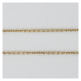 Vintage gouden ketting met anker schakel - 40 cm