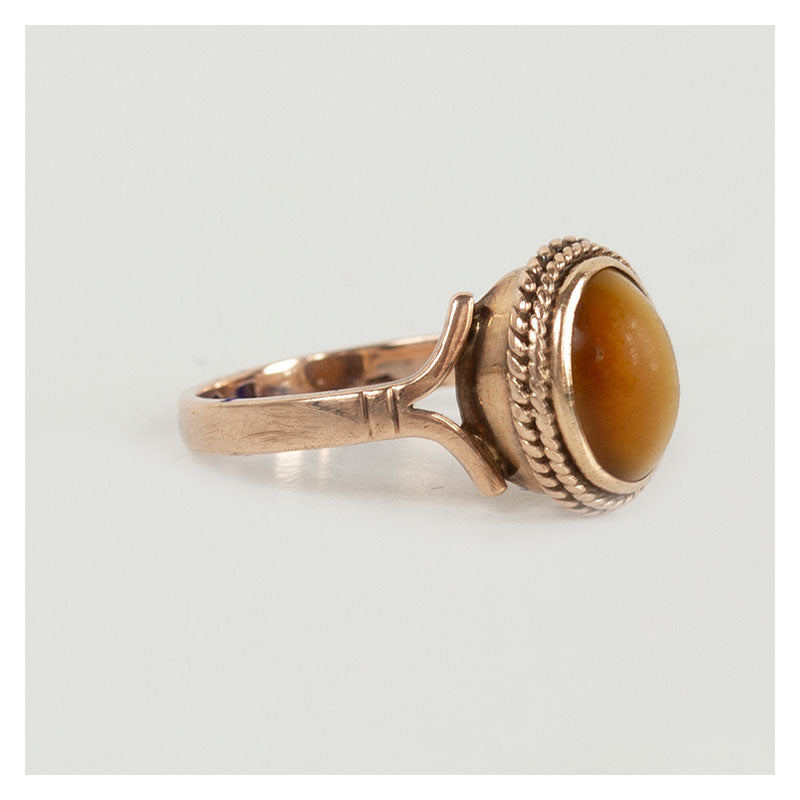 Vintage ring met tijgeroog