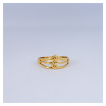 Voor: Vintage gouden ring met puntig design