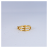 Voor: Vintage gouden ring met puntig design