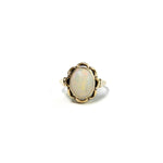 Vintage gouden ring met opaal | 14 karaat