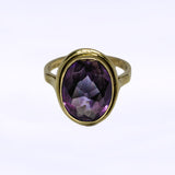 Vintage ring met amethist | 14 karaat goud