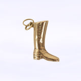 Vintage 14 karaat gouden bedeltje laars