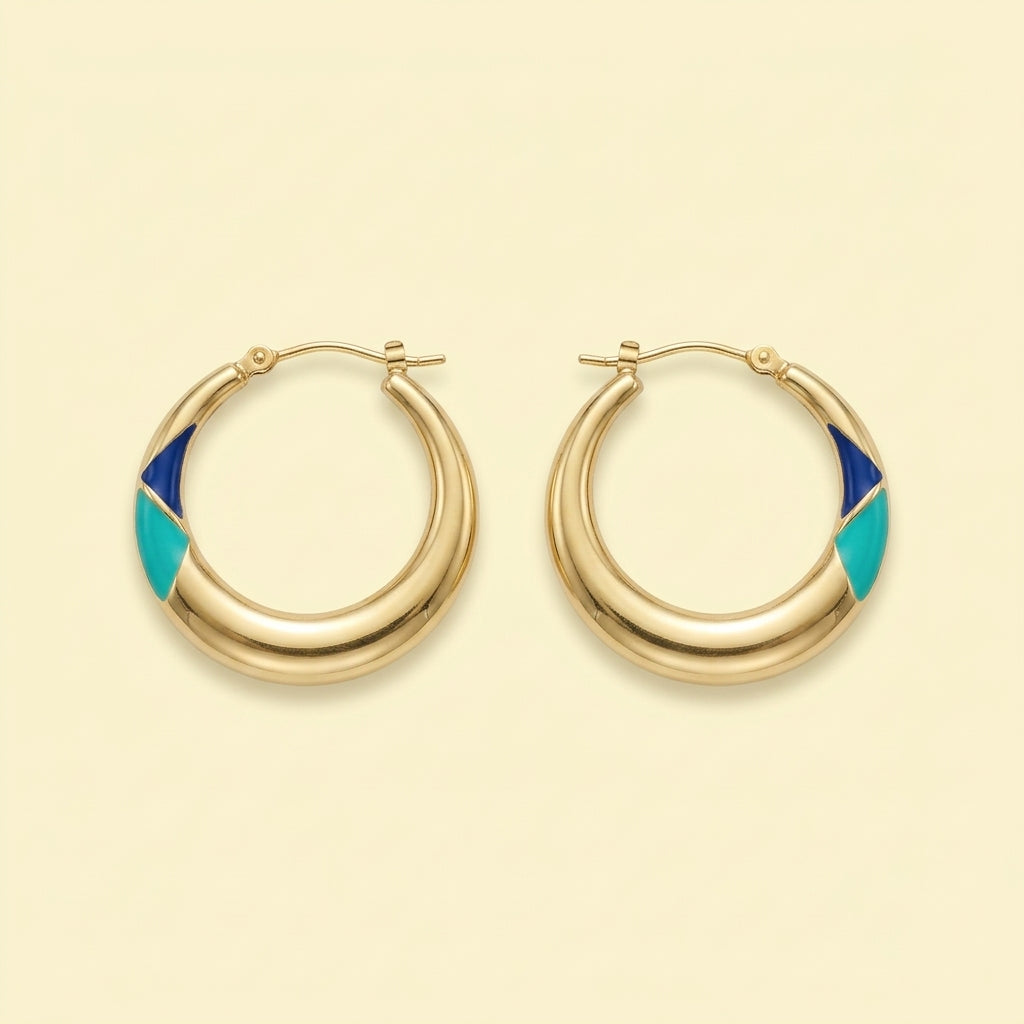 Oorringen met Emaille

