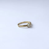 Vintage ring met parel | 8 karaat goud