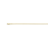 Vintage vossenstaart ketting | 50 cm / 750 karaat