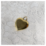 Vintage 14 karaat gouden bedeltje hart