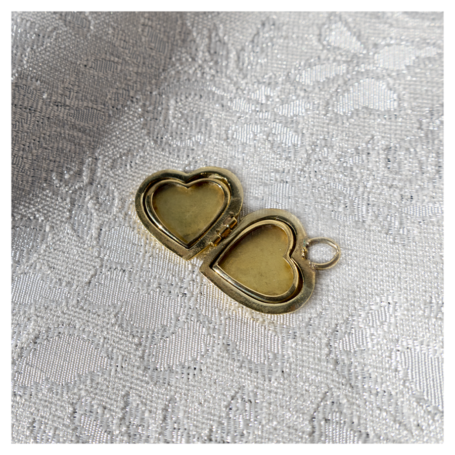 Vintage 14 karaat gouden bedeltje hart