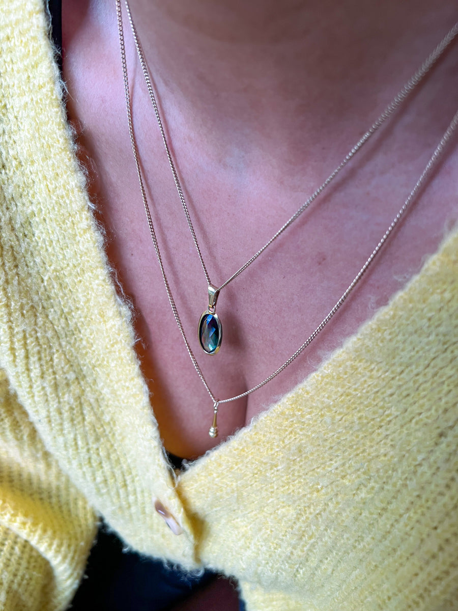 Vintage gouden ketting met gourmet schakel - 45 cm